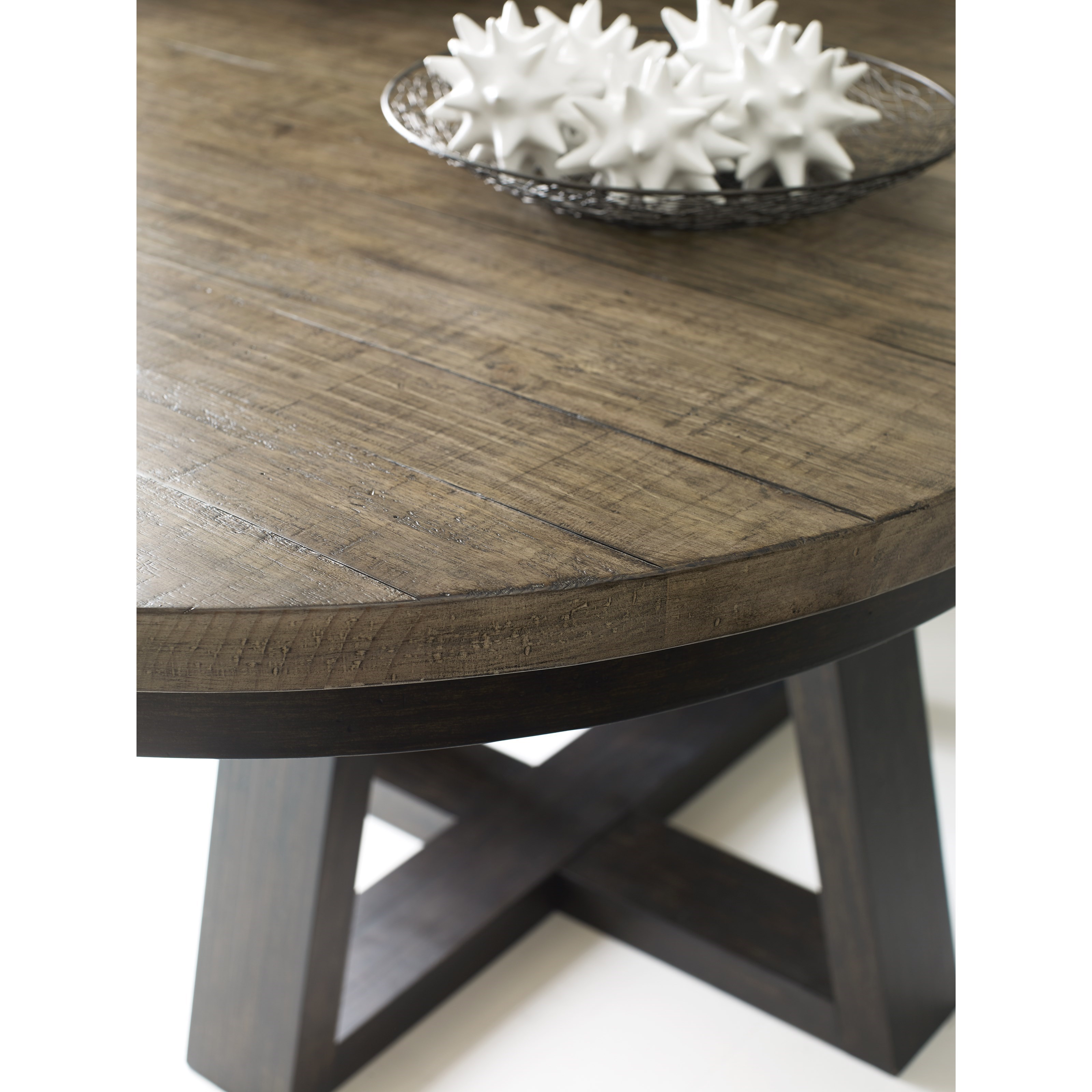 Round counter height table with 2025 leaf